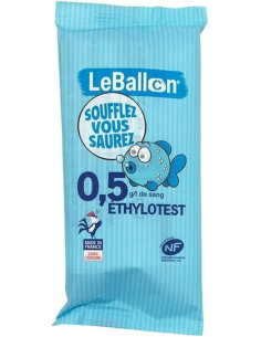 Ethylotest 0,5g/l - Test Alcool à Usage Unique