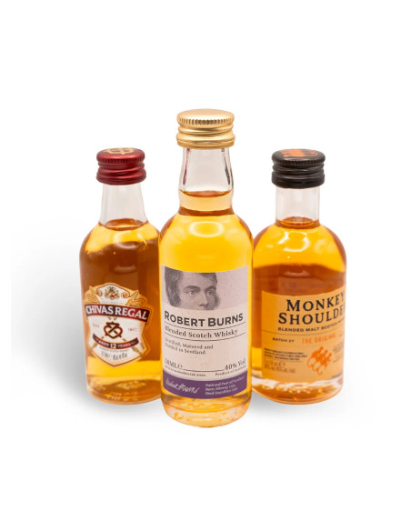 Coffret « Highlands Harmony » – Sélection de whisky écossais – 3 × 5 cl | Mignonettes
