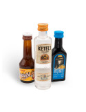 Mignonnettes d’alcool | Kleiner Klopfer Cream - Dirty Harry Lakritzlikör - Ketel 1 Jong - Coffret Trio Signature – 3 × 5 cl