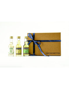 Coffret Découverte des Alpes – Chartreuse Jaune, Chartreuse Verte et Génépi – 40 à 55 % vol. – 3 × 3 cl | Mignonettes