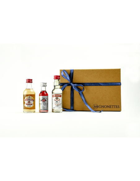 LE ROUGE 12 cl - Assortiment de liqueur, vodka et whisky (20 % vol. à 40 % vol.) | Mignonettes