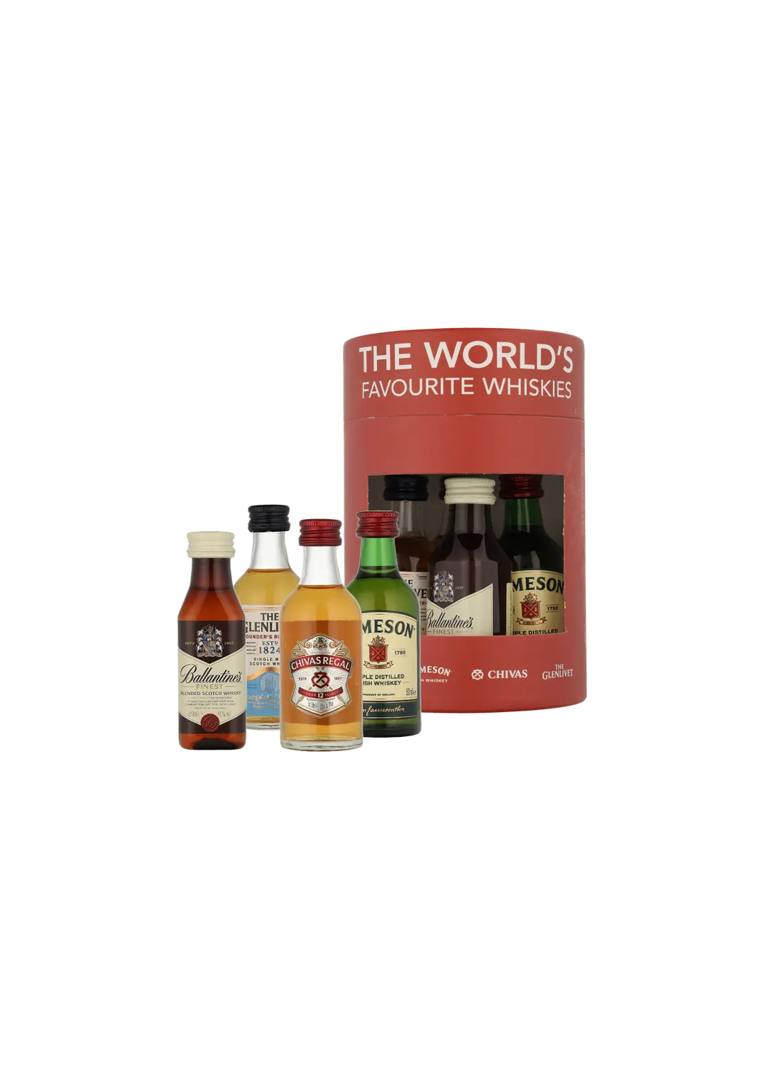 The World's Favourite Whiskies Set 4 x 5 cl - Whisky (40 % vol.) | Mignonettes