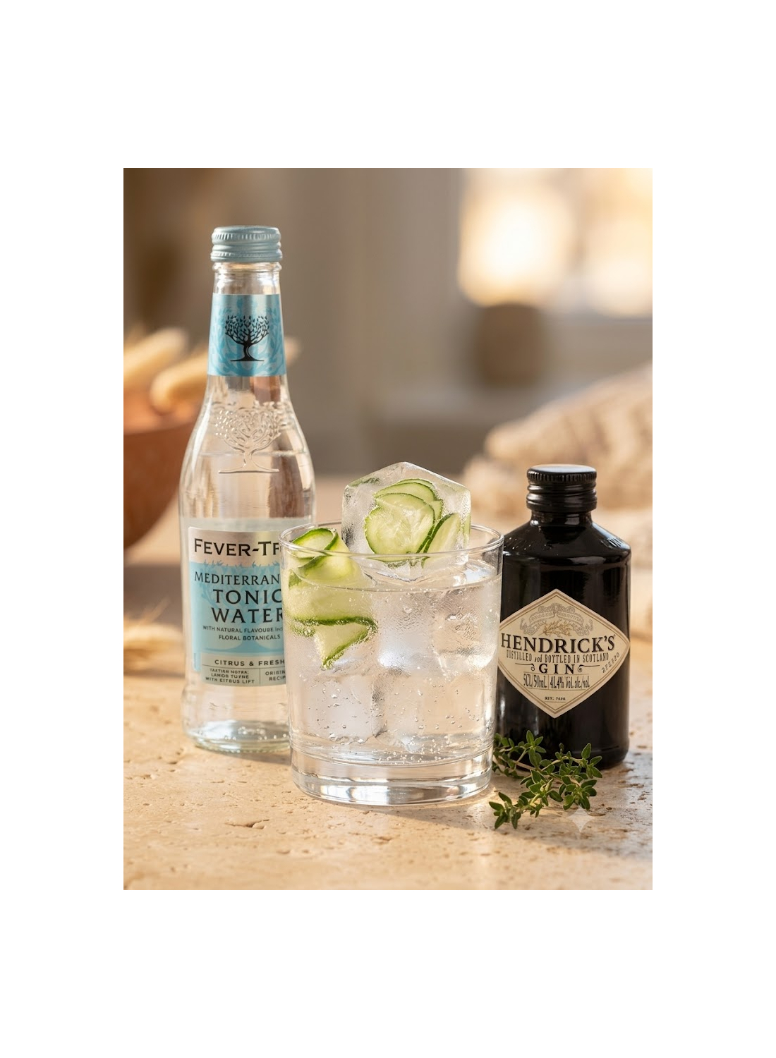 Hendrick’ Gin + Mediterranean Tonic 25 cl - Cocktail (5 % vol.) | Mignonettes