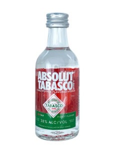 Absolut Tabasco 5 cl - Vodka Aromatisée (38 % vol.) | Mignonettes