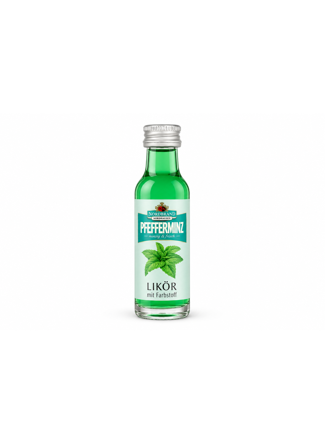 Nordbrand Pfefferminz 2 cl : Liqueur à la menthe poivrée (18 % vol.) | Mignonettes