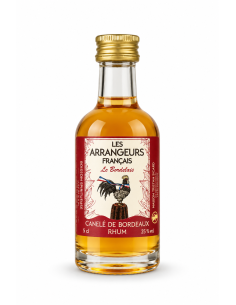 Les Arrangeurs Français Le Bordelais 5 cl : Arrangé au rhum saveur cannelé (25 % vol.) | Mignonettes