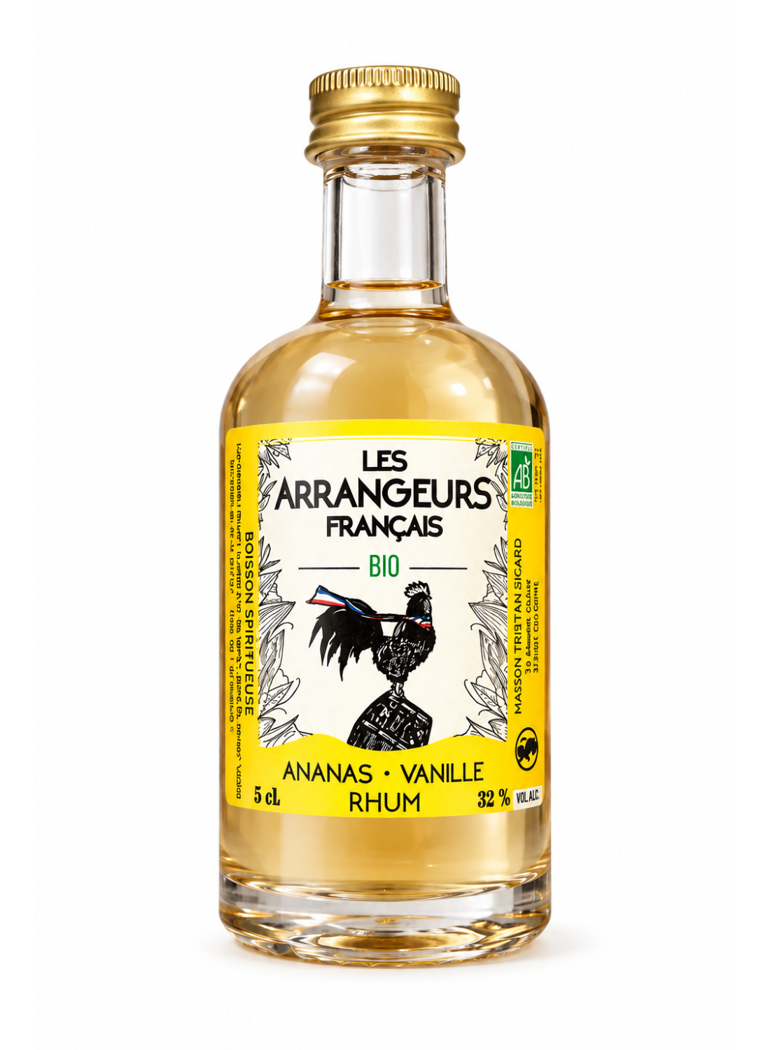 Mignonette rhum arrangé ananas vanille bio 5 cl | Mignonettes
