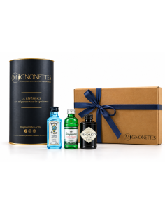 Coffret Gin London & Botanicals Premium 15 cl - Assortiment de gins (43,1 % vol. à 47 % vol.) | Mignonettes