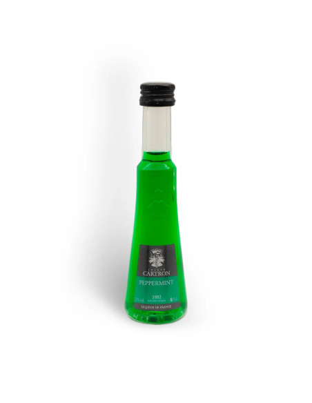 Cartron Peppermint Vert – Liqueur de menthe – 25% | Mignonettes