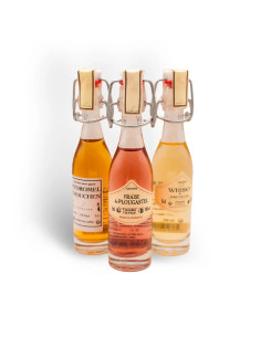 Coffret breton Fisselier – Whisky breton, Fraise de Plougastel, Hydromel – 3 x 5 cl | Mignonettes